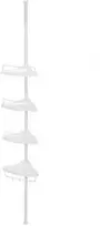 Songmics Dušo lentyna 85-305 cm Balta