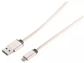 S-Conn S/CONN 14-11002, 1 m, USB A, Micro-USB B, USB 2.0, 0,48Gbit/s, Rožinio aukso spalvos