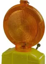 Otto Schachner Mirksintis šviestuvas, dvipusis LED 6V - 180 mm geltonas lęšis, maitinamas 2 vnt. 6V baterijų (nepridedamos)