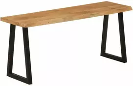 Suoliukas su gyvu kraštu, 105cm, akacijos medienos masyvas