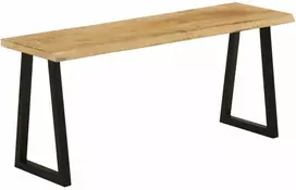 Suoliukas su gyvu kraštu, 105cm, mango medienos masyvas