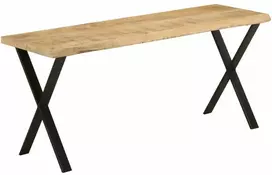 Suoliukas su gyvu kraštu, 105cm, mango medienos masyvas