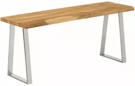 Suoliukas su gyvu kraštu, 105cm, akacijos medienos masyvas