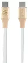 Guess GUCCLALRGDD laidas USB-C – USB-C 1.5m greito įkrovimo lemputė auksinis Ebossed Logo