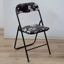 Flower Juodas Camping Chair 46,5 x 44 x 78 cm PATIO