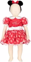 DISNEY BABY 6-12 mėn. karnavalinis kostiumas raudona suknelė su galvos juosta MINNIE MOUSE