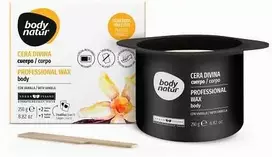 Profesionalus depiliacinis vaškas kūnui su vanile Body Natur, 250 g