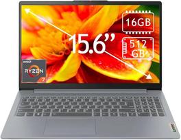 Lenovo Ideapad Slim 3 Ryzen 7 5825U/15.6" FHD/300NITS/Anti-Glare/16GB/512GB/SD Card Reader/W11H/Eng/Arctic Grey/No Power Adapter