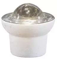 Šviesą atspindintis stiklinis elementas LUX1, 50 mm (baltas)