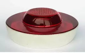 Šviesą atspindintis stiklinis elementas LUX3, 100 mm (raudonas)