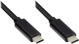 Good Connections Kabelis USB Alcasa USB-C - USB-C 0.2 m Juodas (GC-M0111)