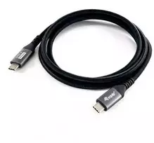 Equip 128383 USB kabelis USB4 Gen 3×2 2 m USB C 40Gbit/s 240 W Juoda