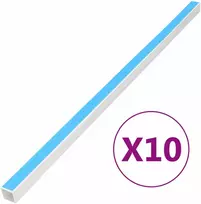 Kabelių kanalas, 20x10mm, 10m, PVC, savaime prilimpantis