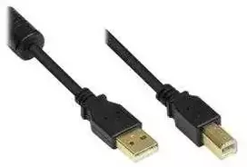 Kabelis USB Alcasa USB-A - USB-B 3 m Juodas (GC-M0082)