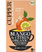 *CUPPER ekologiška baltoji arbata su mango ir citrina, 20vnt