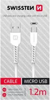 Swissten duomenų kabelis USB / Micro USB 1,2 m
