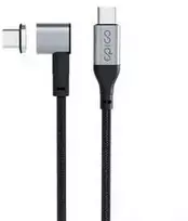Epico Magnetic pintas įkrovimo laidas nuo USB-C iki USB-C 2 m pilkos spalvos