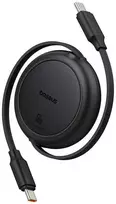 Baseus Free2Pull Mini USB-C į USB-C USB laidas, 60 W, 1, (juodas)