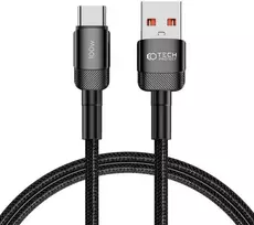 Kabelis USB – USB Type C 100W / 5A 1m Tech-Protect UltraBoost EVO Juodos spalvos