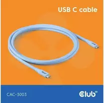 Club 3D Club3D Lifestyle USB-C Kabelis PD 240W,20Gbps 2m blau St/St mažmeninė prekyba