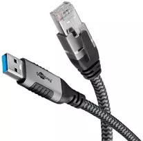 Goobay Ethernet kabelis USB-A 3.0 iki RJ45, 10 m
