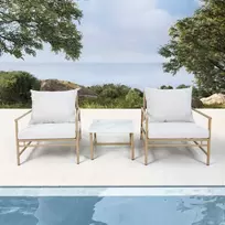 Rinkinys mebli ogrodowych Jovite smėlio spalva PATIO