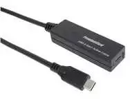PREMIUMCORD USB-C kartotuvas ir ilgintuvas vyriškas-moteris, 5Gbps 5m