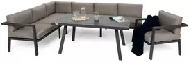 Lauko baldų komplektas Miami, Pilkas / Taupe
