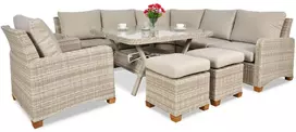 Lauko baldų komplektas TOLEDO DINING, rusvai gelsvas