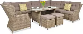 Lauko baldų komplektas TRIVENTO DINING, Brown