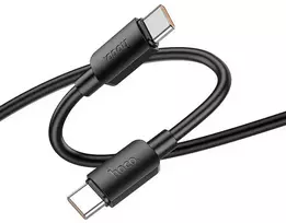 Cable USB C to USB C Hoco PD 6A 100W 1 m X96 juodas