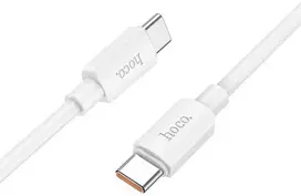 USB C į USB C laidas Hoco PD 6A 100W 1 m X96 baltas
