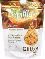 Maystar Kietas depiliacinis vaškas Depilflax Glitter Wax Gold, 1000 g