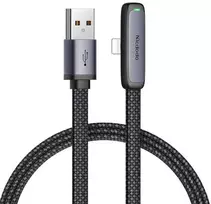 Mcdodo CA-2791 USB ir žaibo kampo kabelis, 1.8 m (juodas)