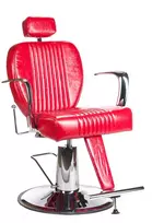 Beauty System Kirpyklos kėdė PROFESSIONAL BARBER CHAIR OLAF Raudonas