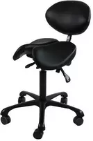 Restpro Kosmetologinė meistro kėdė Professional Massage Master with Backrest Juodas
