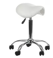Beauty System Kosmetologinė meistro kėdutė COSMETIC BEAUTY STOOL SINGLE Baltas
