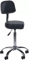 Beauty System Kosmetologinė meistro kėdutė COSMETIC BEAUTY STOOL PRACTIC SHAPE Juodas