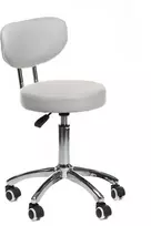 Beauty System Kosmetologinė meistro kėdutė COSMETIC BEAUTY STOOL PRACTIC SKANDI Pilkas
