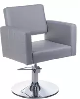 Beauty System Kirpyklos kėdė PROFESSIONAL HAIRDRESSING CHAIR ERNESTO ANKARA LIGHT Pilkas