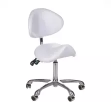 Beauty System Kosmetologinė meistro kėdutė COSMETIC BEAUTY STOOL Baltas