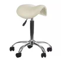 Beauty System Kosmetologinė meistro kėdutė COSMETIC BEAUTY STOOL SINGLE CREAM