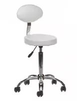 Beauty System Kosmetologinė meistro kėdutė COSMETIC BEAUTY STOOL PRACTIC Baltas