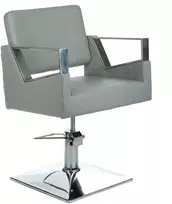 Beauty System Kirpyklos kėdė PROFESSIONAL HAIRDRESSING CHAIR ARTURO VILNIUS LIGHT Pilkas