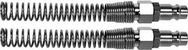 Toya Sa Poland Greitos jungtys žarnai (kištukai) su spyruoklėmis 6x10 mm, 2 vnt. (YT-24103)
