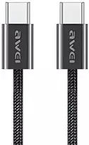 AWEI kabelis CL-219T USB-C į USB-C60W juodos spalvos Apple iPhone 15