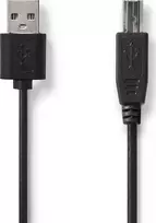 Nedis USB-A – USB-B USB laidas 3 m juodas (CCGL60101BK30)