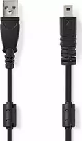 Nedis USB-A – micro-B USB laidas 2 m juodas (CCGL60810BK20)