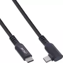 InLine® USB 3.2 Gen.1 kabelis, USB Type-C male/male kampinis, skirtas VR, juodas, 5 m