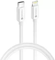 USB C - Lightning kabelis Forcell F-Energy MFi PD 3A 30W 1 m C901 baltas